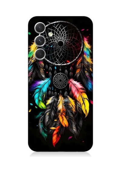 Samsung Galaxy A34 Uyumlu Renki Dream Catcher Düş Kapanı Desenli Silikon Kılıf