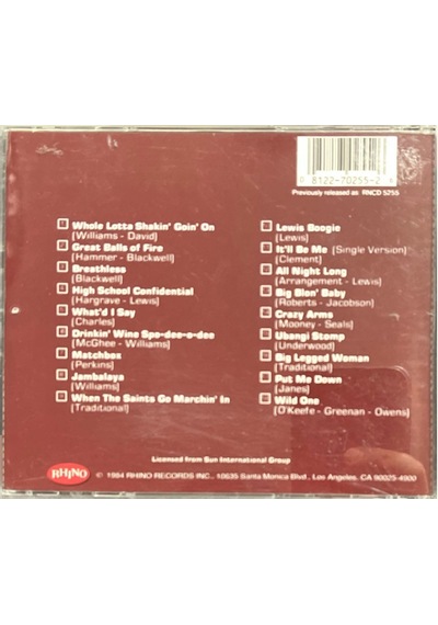 Cd Jerry Lee Lewis 18 Original Greatest Hits Cd