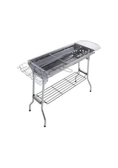 Madfox Grillmate Portatif Katlanır Bbq Mangal Silver Çok Renkli