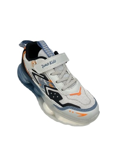 Jump 31053 Şeffaf Taban Cırtlı Çocuk Spor Ayakkabı Gri Gri