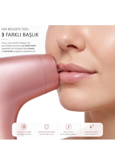 ROBX A05 Ipl 3 Milyon Atım Akıllı Cilt Tanıma Ultra Seri Atım 3 Başlıklı Lazer Epilasyon Cihazı