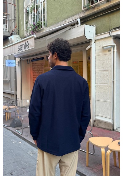 Flaw Fermuarlı Sweatshirt Lacivert Lacivert
