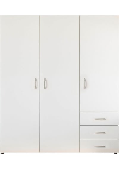 Akel Giyinme Dolabı - Çok Amaçlı Dolap - Gardırop 150 Cm-3 Kapaklı-3 Çekmeceli