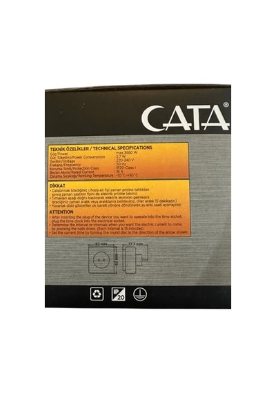 Ct-9180 3680w 16 Amper Mekanik Zaman Saati 4 Adet , Cataavarson10484