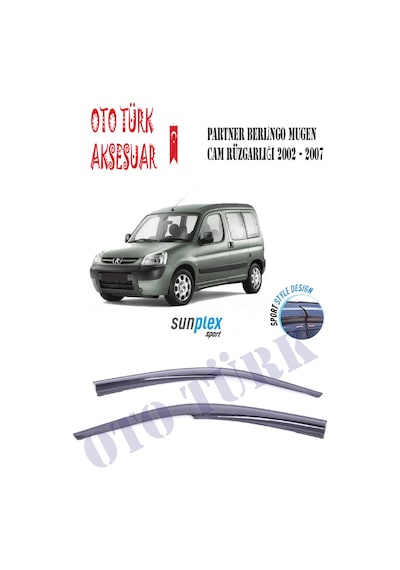 Peugeot Partner Citroen Berlingo Mugen Cam Rüzgarlığı Ön 2002-200