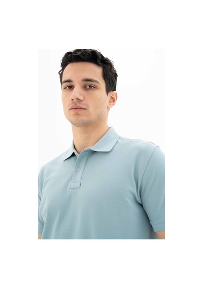 AR-MA Arma Erkek %100 Pamuk Basic Polo Yaka Regular Fit T-shirt Y25374351201 Mavi-m24 Mavi