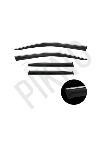 Fiat Ford Connect 2014 2021 Arası Kromlu Cam Rüzgarlığı 4'lü Set A+ Plus