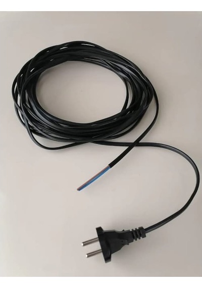 Süpürge Kablosu 2X0,75Mm Fiş Baskılı Bakır 10 Metre Yassı