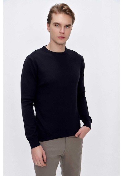 Morven Basic Dinamik Fit Rahat Kesim Bisiklet Yaka Triko Kazak 99kc017005200 Lacivert