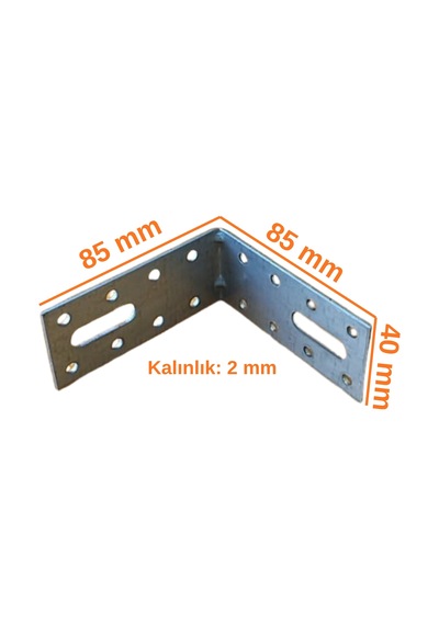 Cateksss Gönye No:34 40x2x85x85 - Mobilya Hırdavatı - 55 Li Paket Gümüş