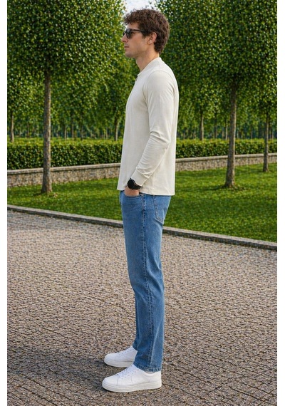 Alexandergardi Hakim Yaka Yarım Fermuarlı Erkek Sweatshirt Mint