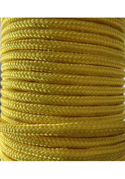 Renkli İskota Halat 8 MM 10 Metre Sarı