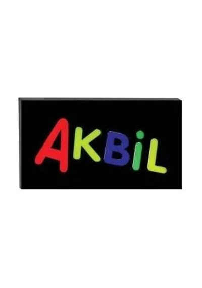 Jenerik Işıklı Tak Çalıştır Hazır Tabela Akbil Çok Renkli