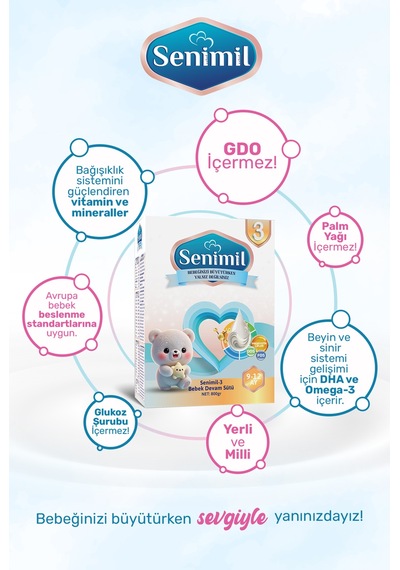Senımıl 3 Bebek Devam Sütü 800 G 6 Adet