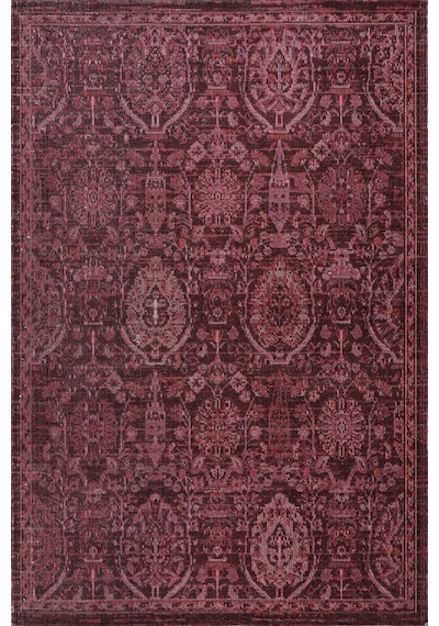 Antik 1116 Klasik Vintage Salon Halısı Bordo Retro Mutfak Halısı Tozumaz İnce Makine Halısı Bordo