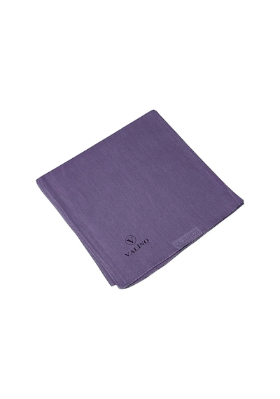 Mim Eşarp Valino Organik Pamuk Düz Renk Eşarp 100x100 Cm - Doğal Ve Nefes Alabilen Kumaş Mor