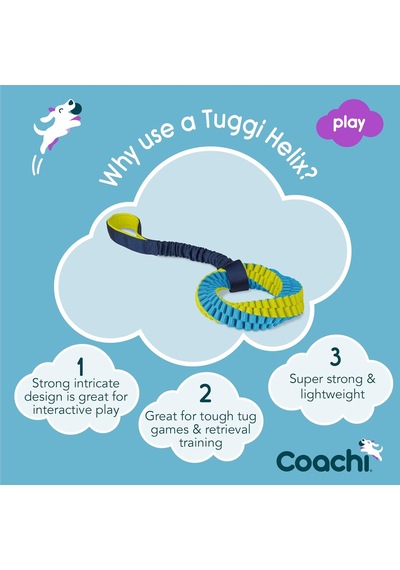 Company Of Animals Tuggi Helix - Tug Of War & Play İçin İnteraktif Köpek Oyuncağı. Güçlü Ve