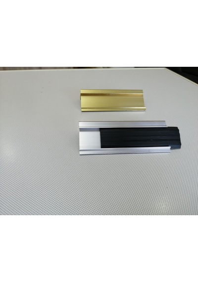 Fitilli Basamak Profili - Lastikli Basamak Burun Profili 300 Cm-Silver