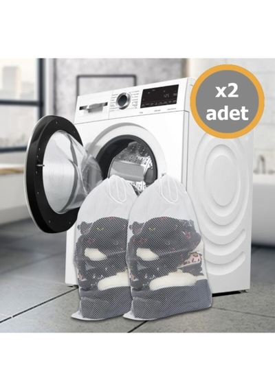 Malzek 2 Adet Bebek Çamaşır Yıkama Torbası Beyaz Malzek 2 Adet Bebek Çamaşır Yıkama Torbası Beyaz