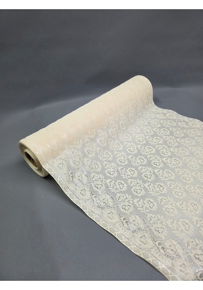 Pvc Küpür Dantel Raf Ve Dolap Örtüsü Runner 28kpr003 Bej
