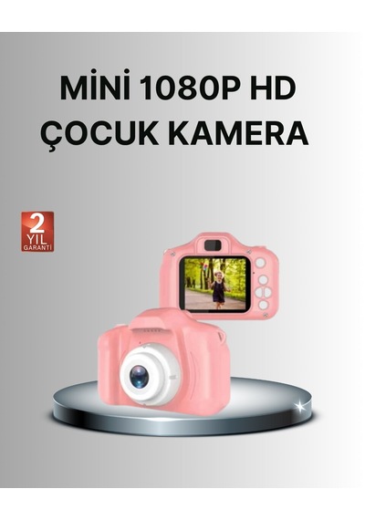 8 Megapiksel Mini Çocuk Kamerası Hd Ekranlı Darbeye Dayanıklı Ve Şarjlı Diğer