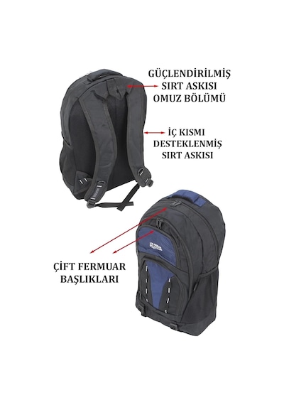 Xmlbayiciniz Ortopedik Dağcı Sırt Çantası 35-40 Litre Su Geçirmez Kumaş Genel