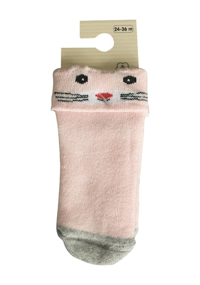 Bibaby Biorganic Cunning Havlu Çorap 68375 Pembe
