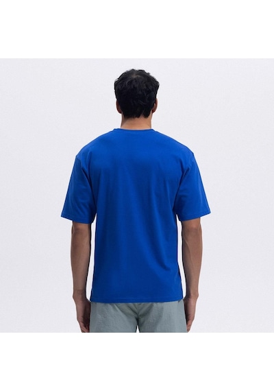 Ellesse Em376-sbl Oversize Tee Erkek T-shirt - Mavi Mavi