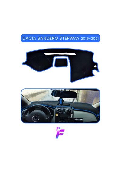 Dacıa Sandero Stepway 2015-2021 Torpido Kılıfı Yansıma Ve Isı Engeller Oto Aksesuar Ta83