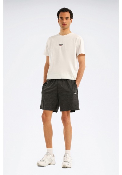 Reebok Id Traın Knıt Short Sıyah Melanj Erkek Şort 000000000102204558 Siyah