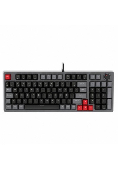 Mekanik Gaming Klavye Türkçe Q Kırmızı Switch 98 Tuş Rainbow Aydınlatmalı Usb Kablolu Oyuncu Klavyesi