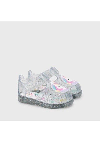 Sandalet Kız Çocuk S10341 Igor S10341 Tobby Unıcornıo 386-tr.transparente Multi Glitter 20-26 .transparente Multi Glitter Şeffaf