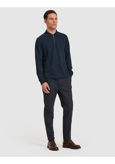 Pierre Cardin Lacivert Slim Tapered Kanvas Pantolon 50331140-vr033