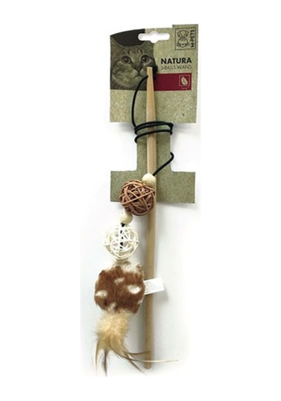 M-pets Natura Üç Toplu Kedi Oltası Karışık Renkli 40 Cm 244-50129.01