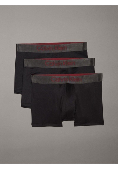 Calvin Klein Erkek Siyah Boxer Trunk 3pk-7667 Siyah