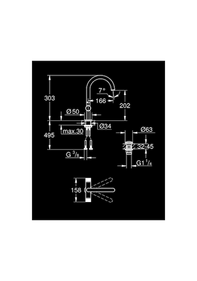 Atrio Private Collection Lavabo Bataryası Brushed Hard Graphite - 21138al0 Diğer