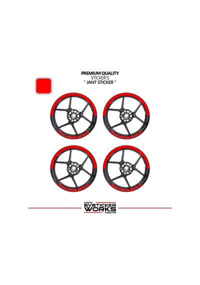 Rks Srk250 Rs Jant Şeridi Yarım Jant Kaplama & Srk250 Rs Yazı Sticker Seti