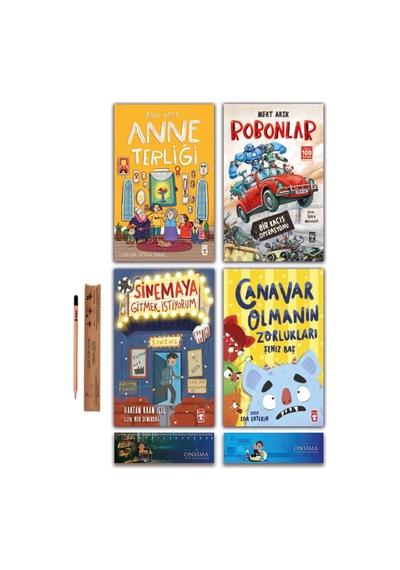Timaş Çocuk 3 Ve 4 Sınıf - Anne Terliği - Robonlar - Canavar Olmanın Zorlukları - Sinemaya Gitmek İstiyorum Set