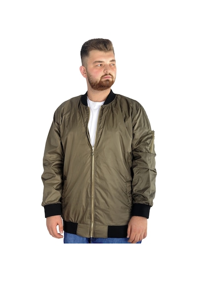 Mode Xl Erkek Kolej Mont Fermuarlı Jesica 22612 Haki 001