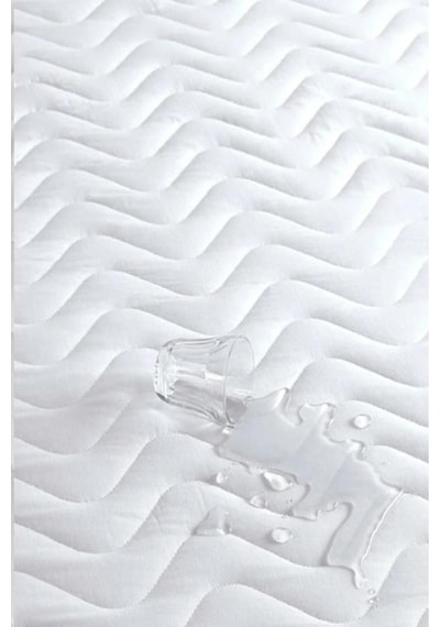 Bebesi Sıvı Geçirmez Kapitoneli Alez 220x200 Cm Çift Kişilik Köşe Lastikli Beyaz