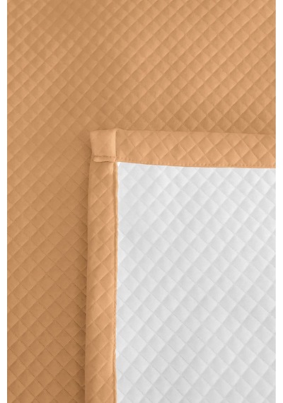 Bej Minimal Genç Odası Tek Kişilik Pike Takımı - Kapitone Sade 160x220 Cm Mevsimlik Yatak Örtüsü Sabahçı Pencere Kıyısı