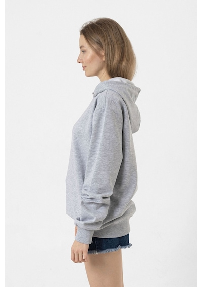 Romania Fingerprint Grimelanj Kadın 3ip Kapşonlu Sweatshirt Gri