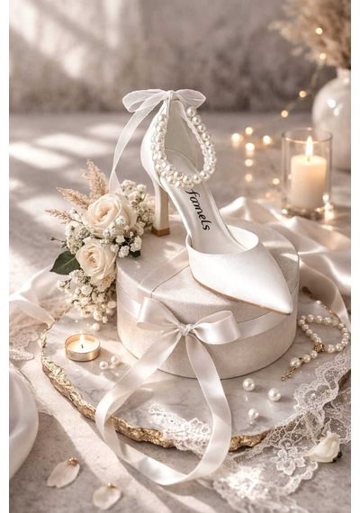 Famels Kısa Topuklu Ayakkabı İncili Ayakkabı Beyaz , Gelin Nikah Abiye Ayakkabı Akşam Parti Ayakkabıları Beyaz Cilt-4 Famels Kısa Topuklu Ayakkabı İncili Ayakkabı Beyaz , Gelin Nikah Abiye Ayakkabı Akşam Parti Ayakkabıları Beyaz Cilt-4