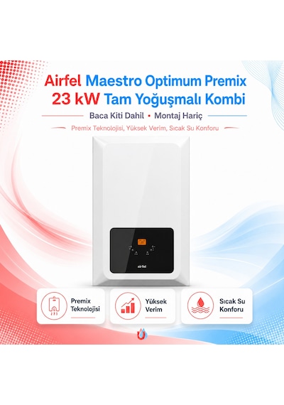 Airfel Maestro Optimum Premix 23 Kw Tam Yoğuşmalı Kombi Baca Kiti