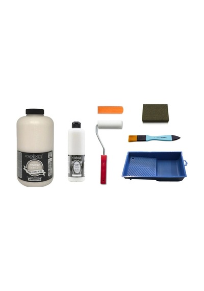 Cadence 2 Litre Dantel Boya 500Ml Ultimate Glaze Vernik Set