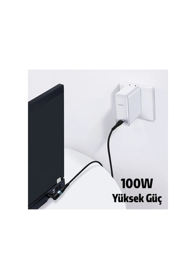 Zinc Manyetik Type-c To Dc Round 79x55mm Laptop Şarj Kablosu 100w 2m- 5775 - Karbul3524-6187