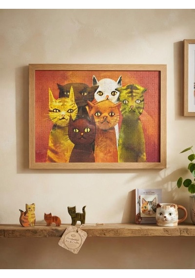 500 Parça Kediler Temalı Eğlenceli Puzzle - Sevimli Dostlarımız
