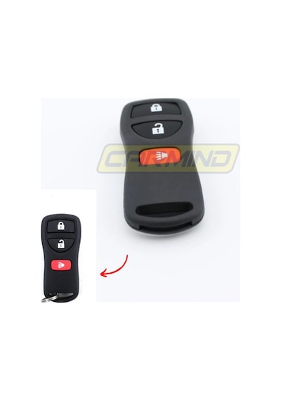 Nissan Uyumlu 3 Buton Silikon Anahtar Kılıfı