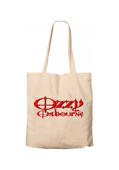 Ozzy Osbounre Blood Krem Kanvas Bez Çanta Krem