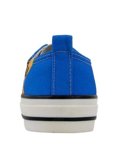 Kadın Vegan Mavi Sneakers - Meow Attack Tasarım Çok Renkli